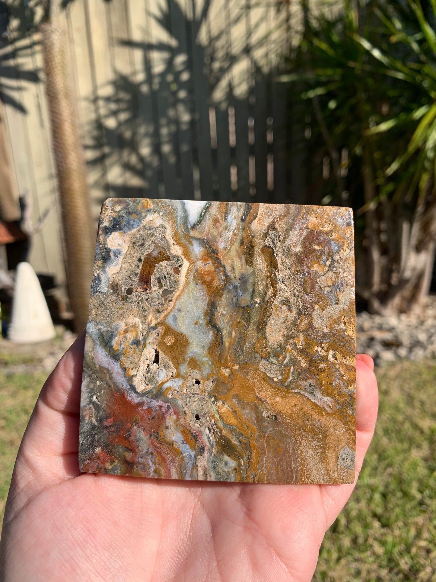 Ocean Jasper Pyramid