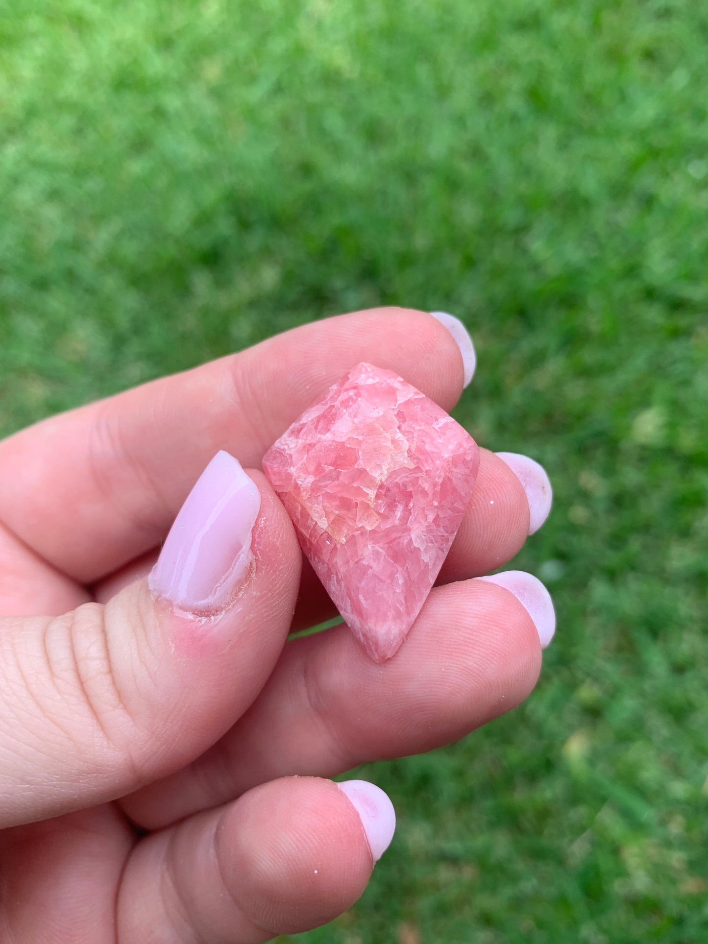 Rhodochrosite Diamond (no stand)