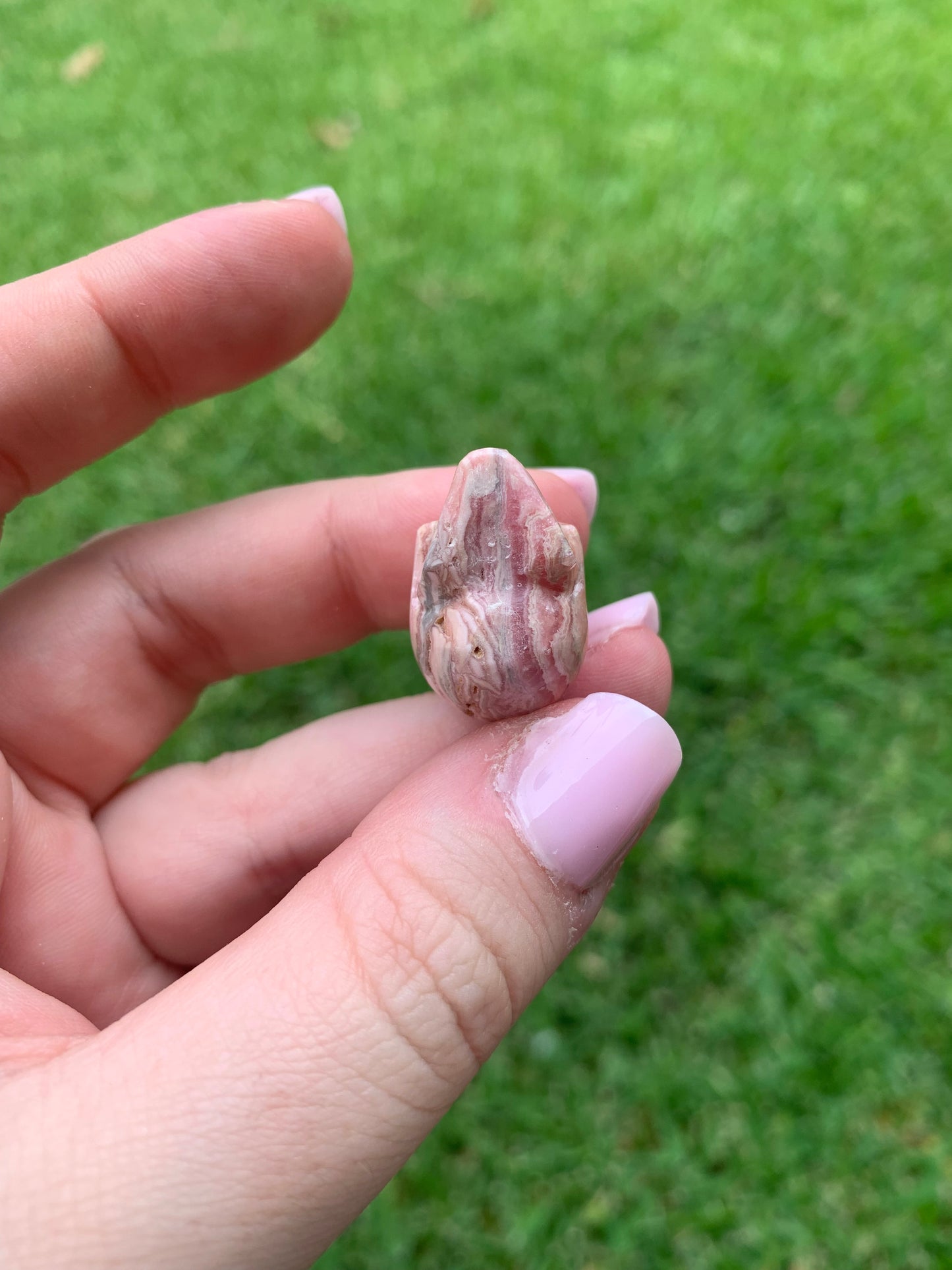 Rhodochrosite Skull