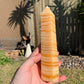 Orange Calcite Tower