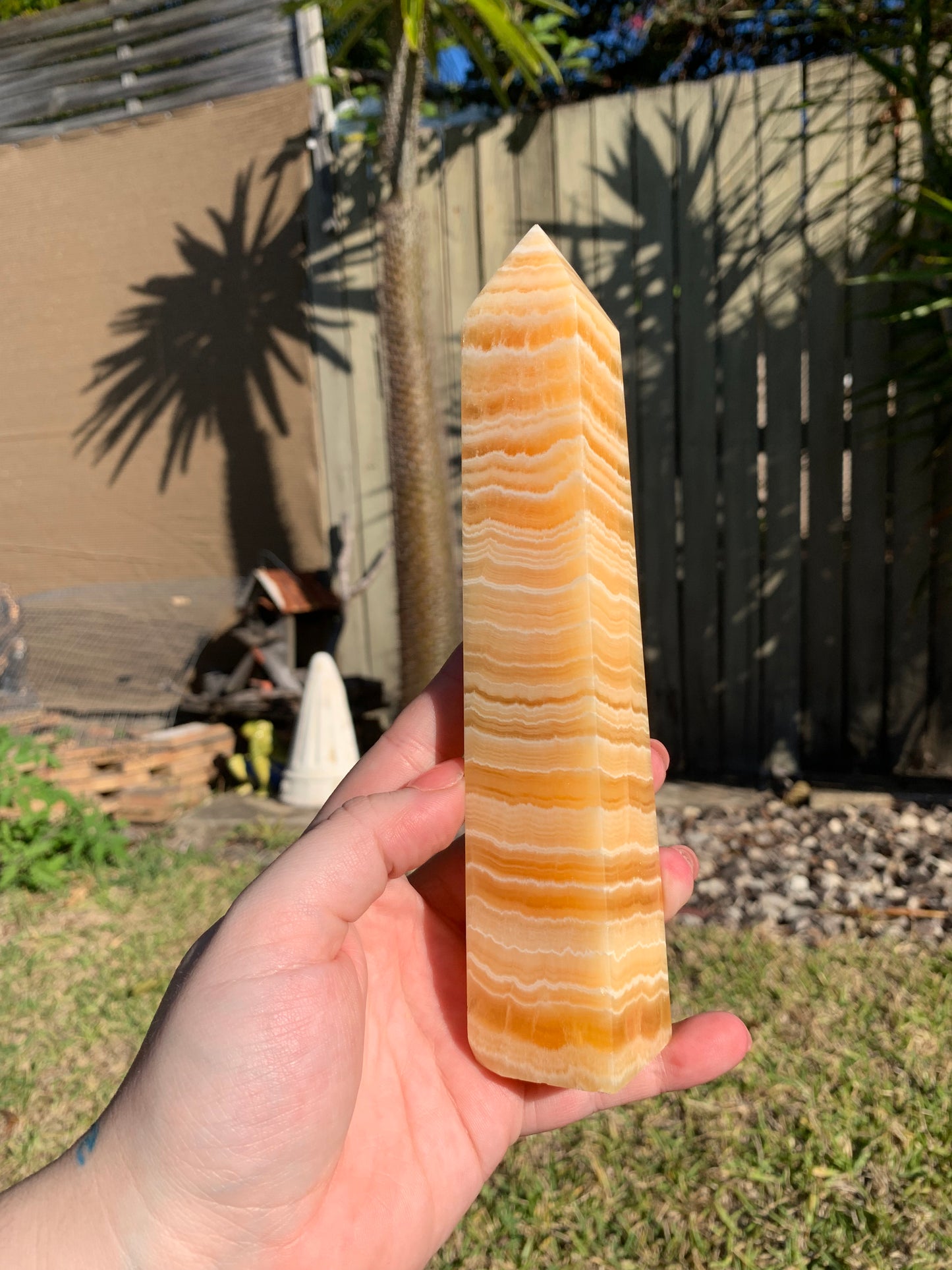 Orange Calcite Tower