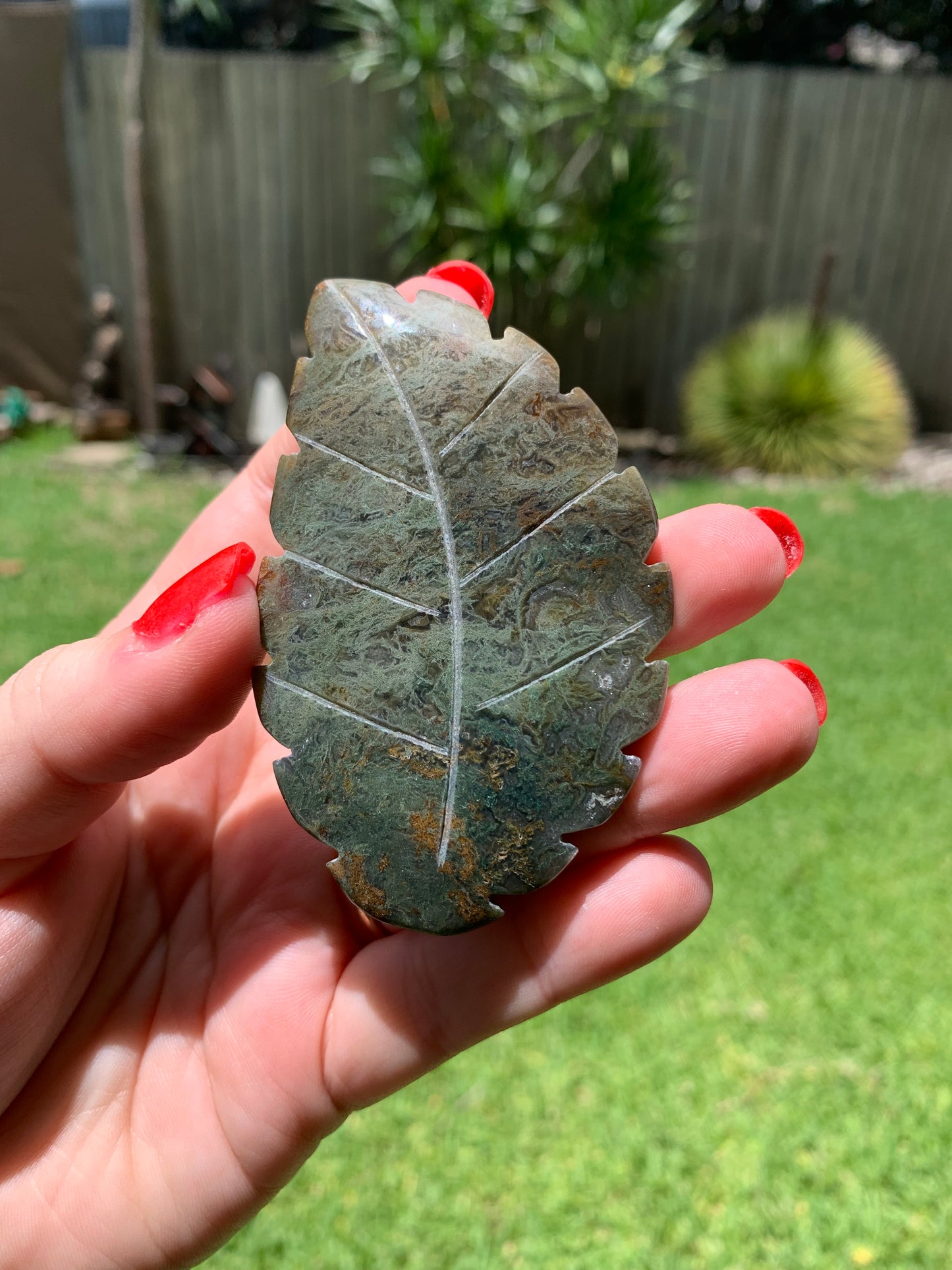 Moss Agate Leaf