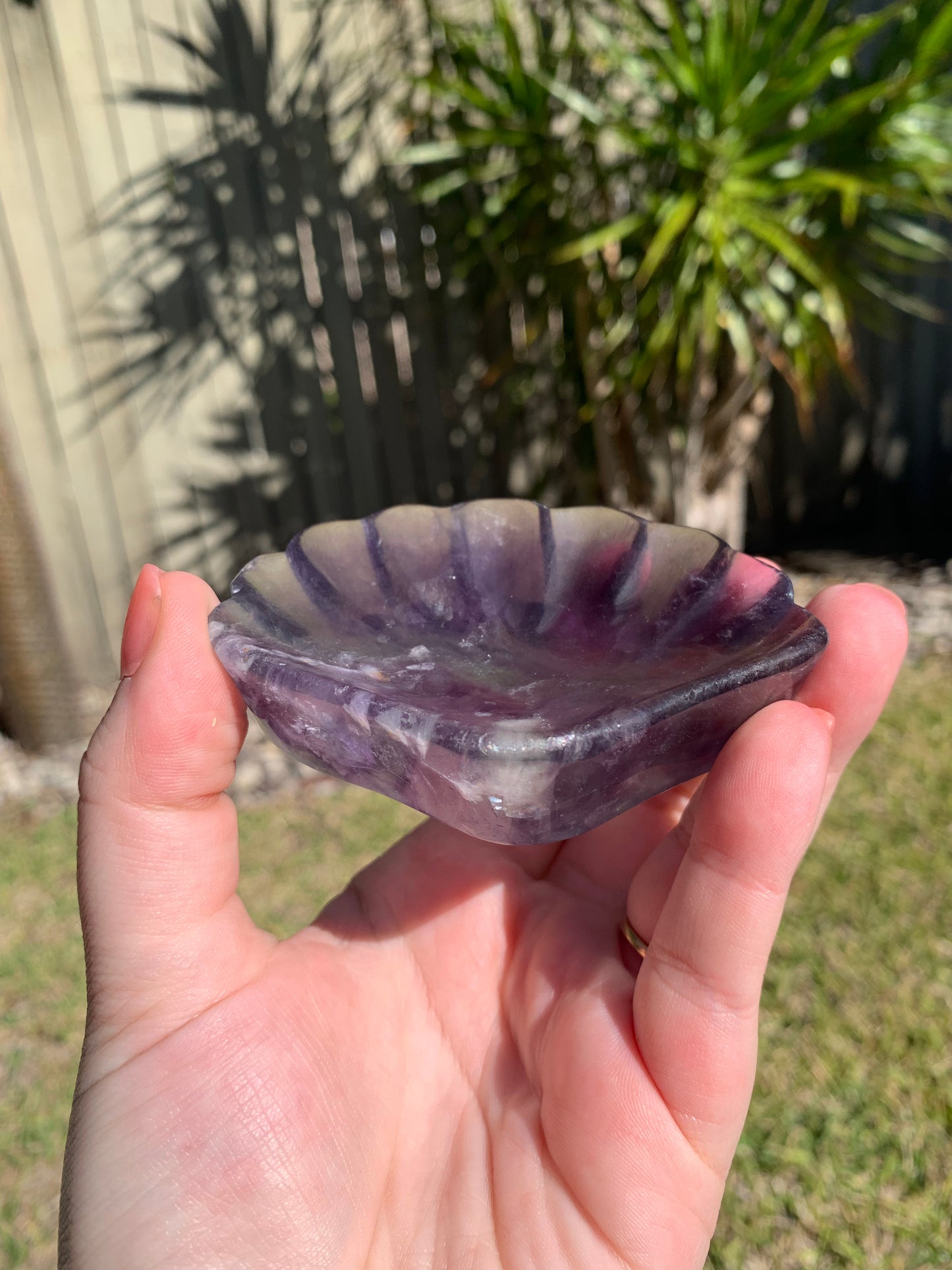 Fluorite Shell Bowl