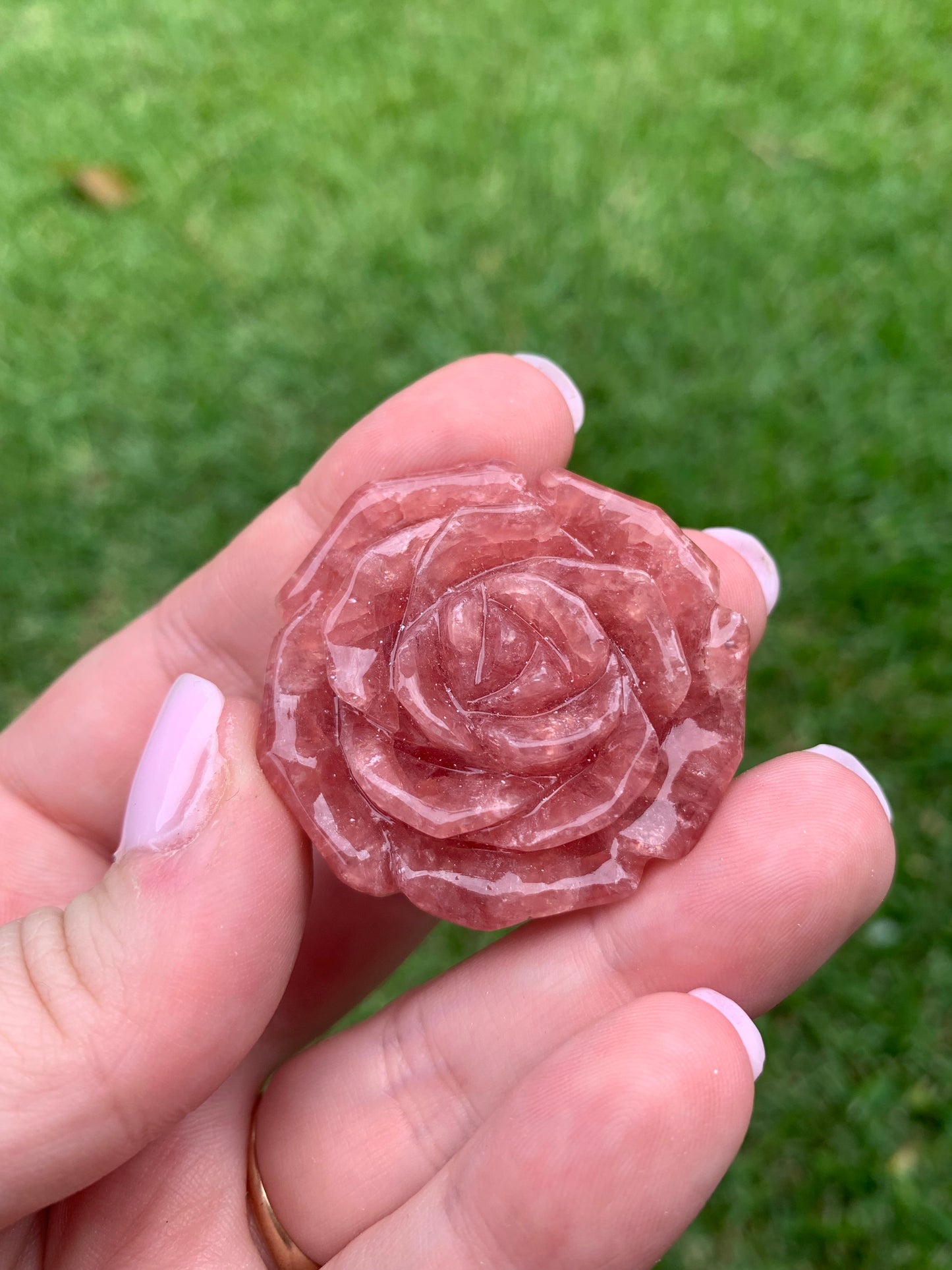 Gemmy Rhodochrosite Rose