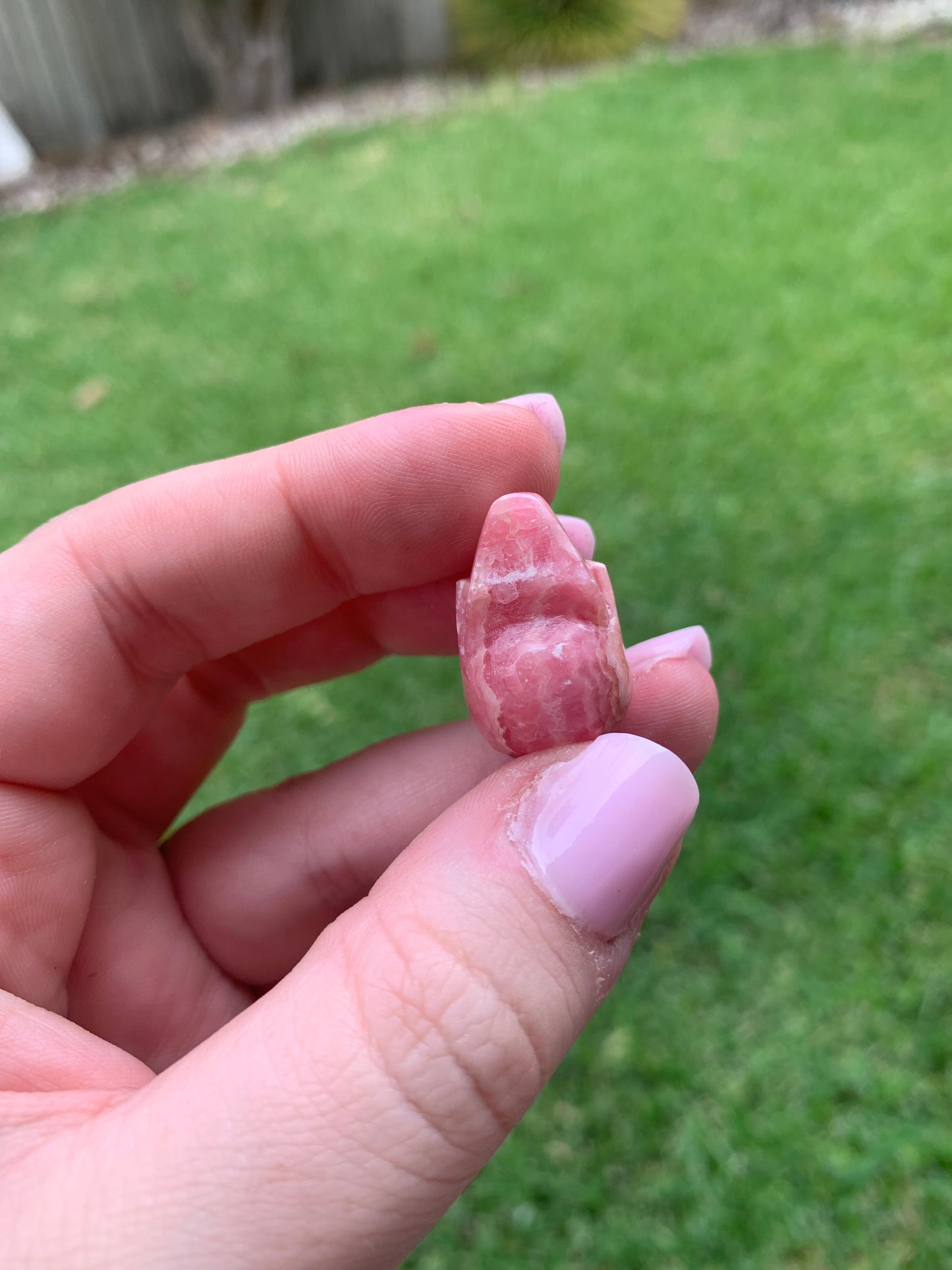 Rhodochrosite Skull