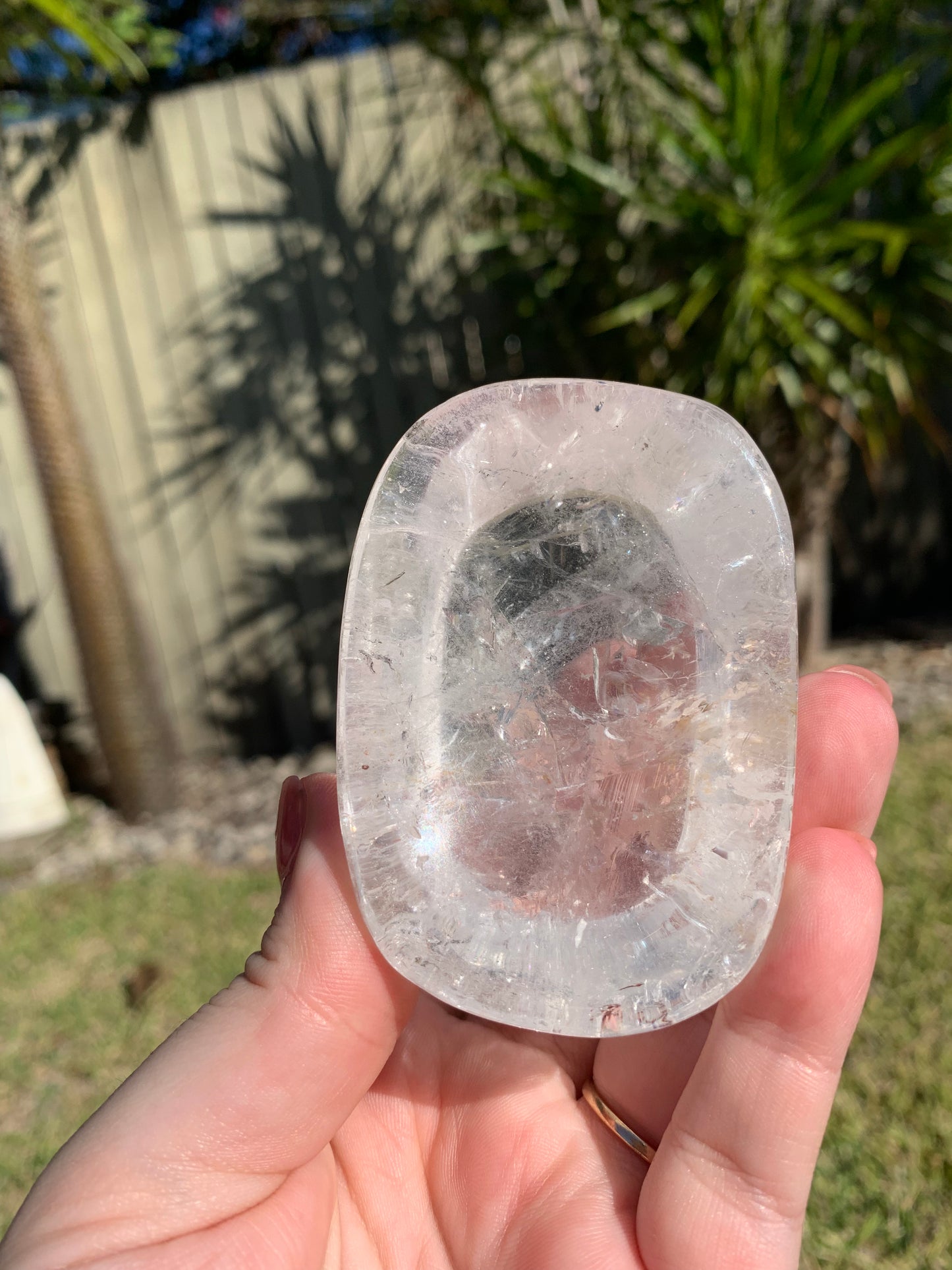 Clear Quartz Rectangle Bowl