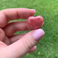 Rhodochrosite Heart