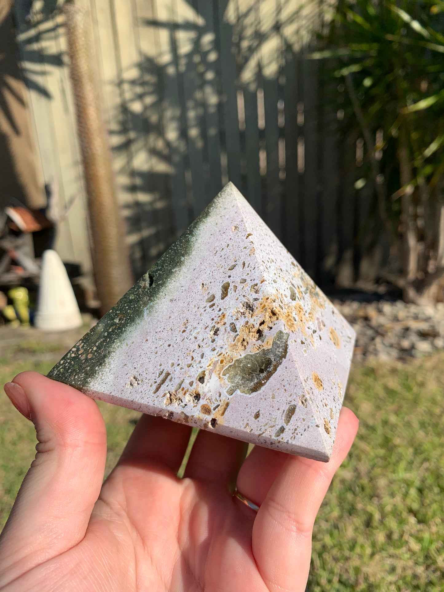 Ocean Jasper Pyramid