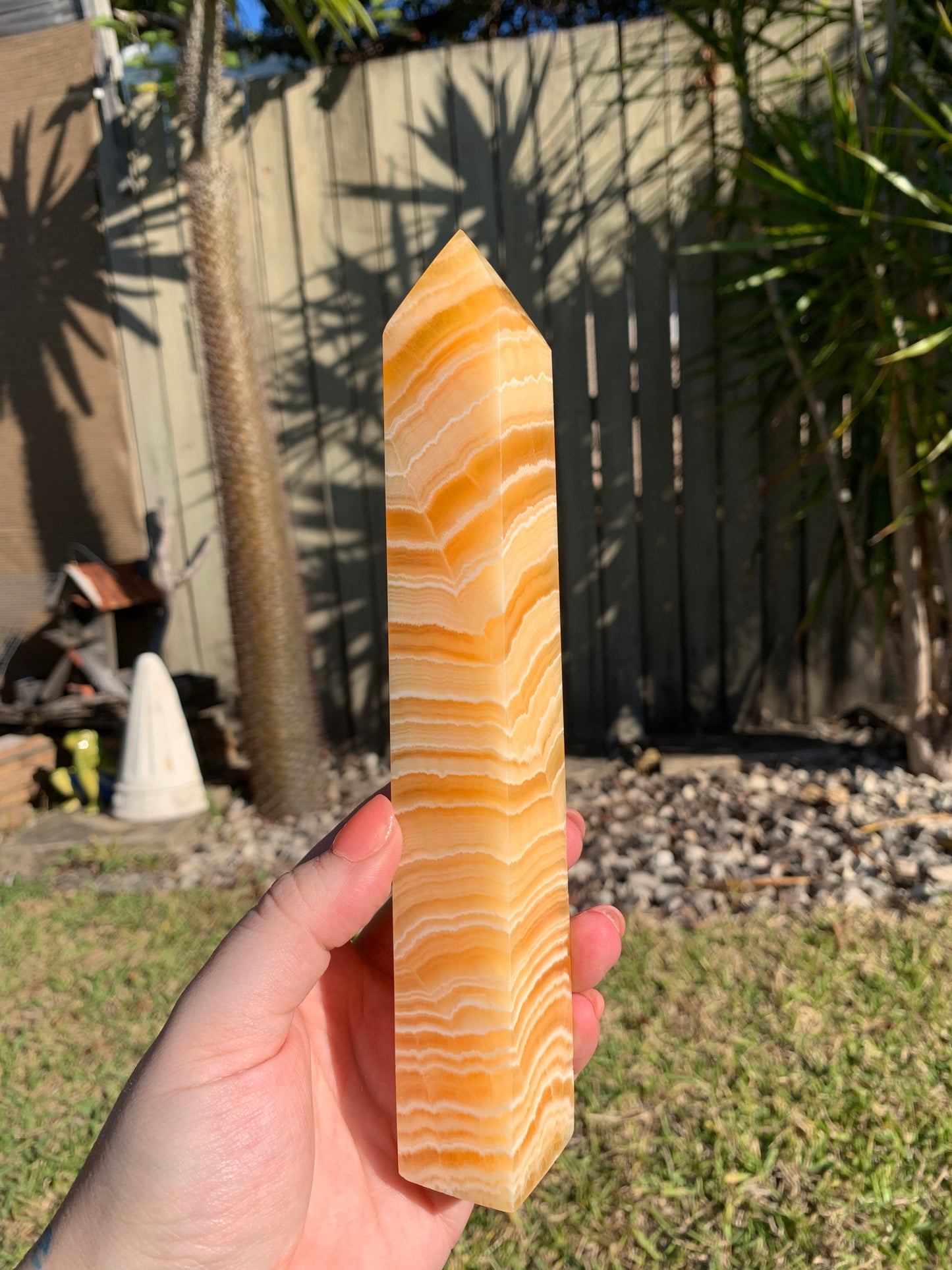 Orange Calcite Tower