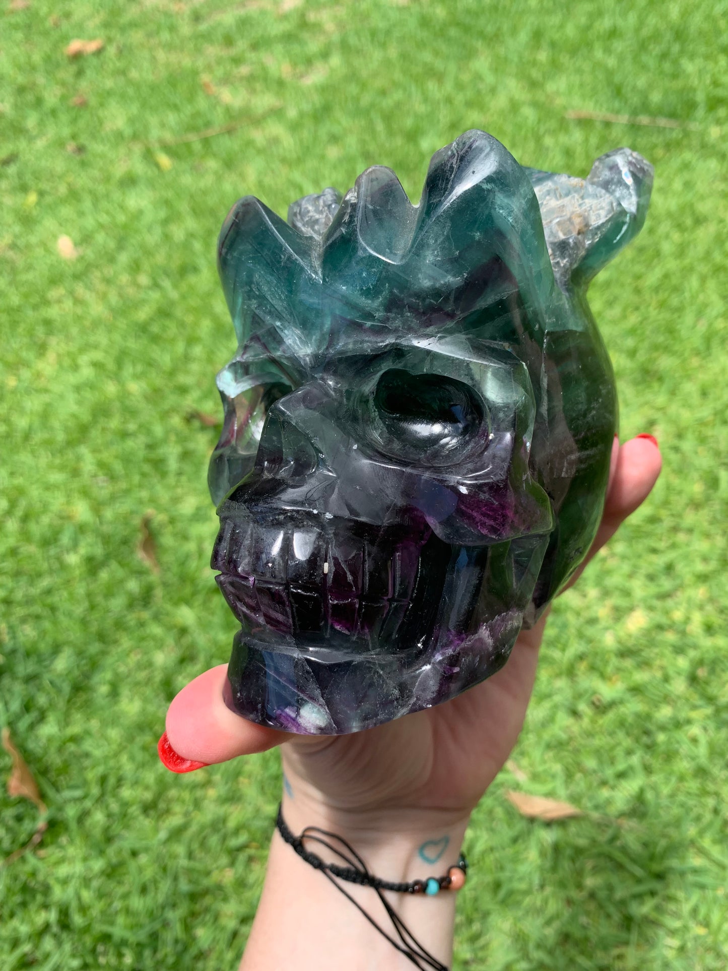 Fluorite Skull