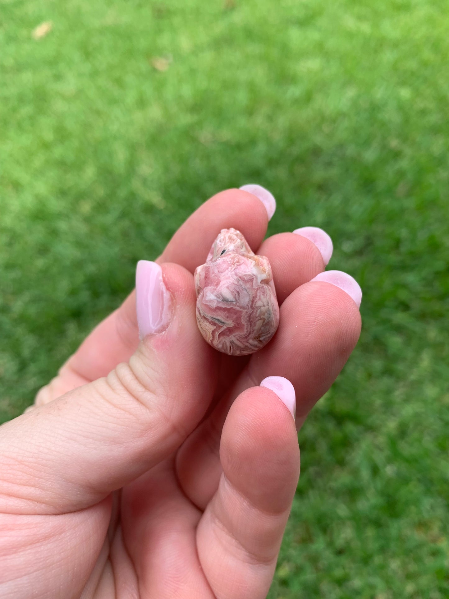 Rhodochrosite Skull