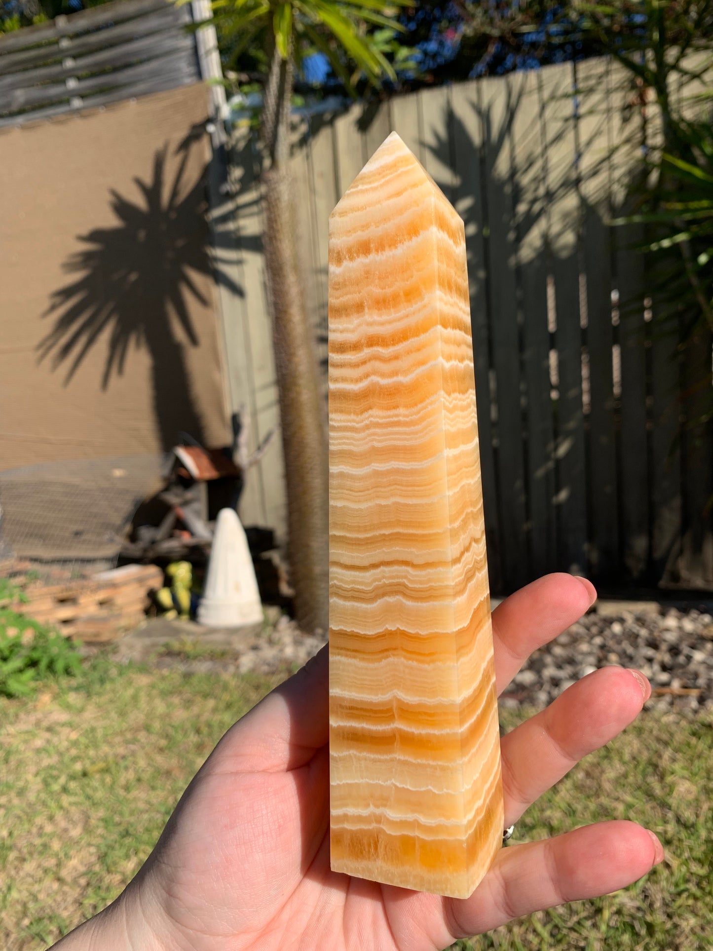 Orange Calcite Tower