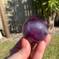 Watermelon Fluorite Sphere