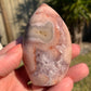 Pink Amethyst and Flower Agate Freeform