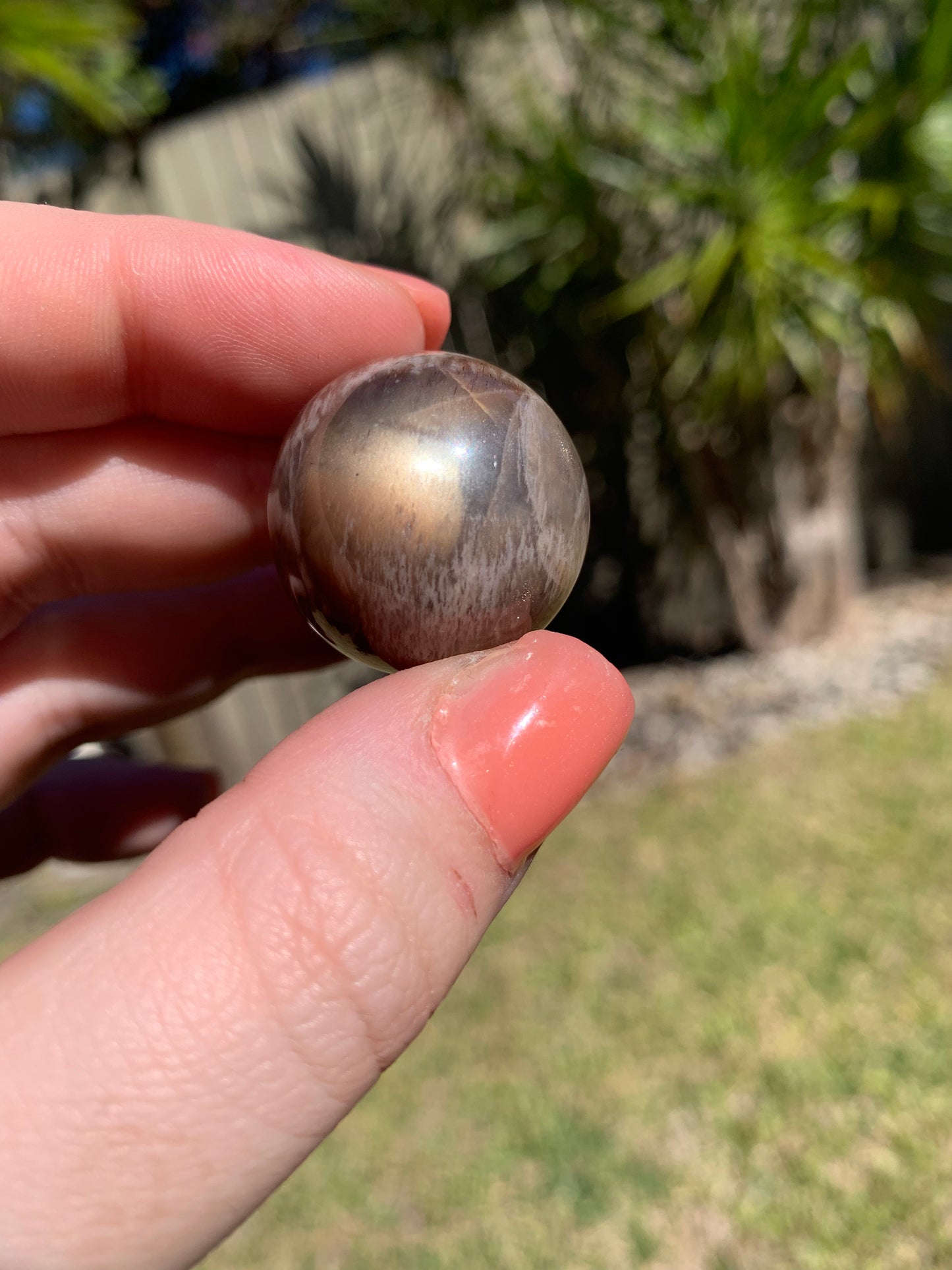 Mini Moonstone/Sunstone Sphere