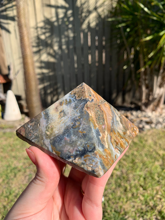 Ocean Jasper Pyramid