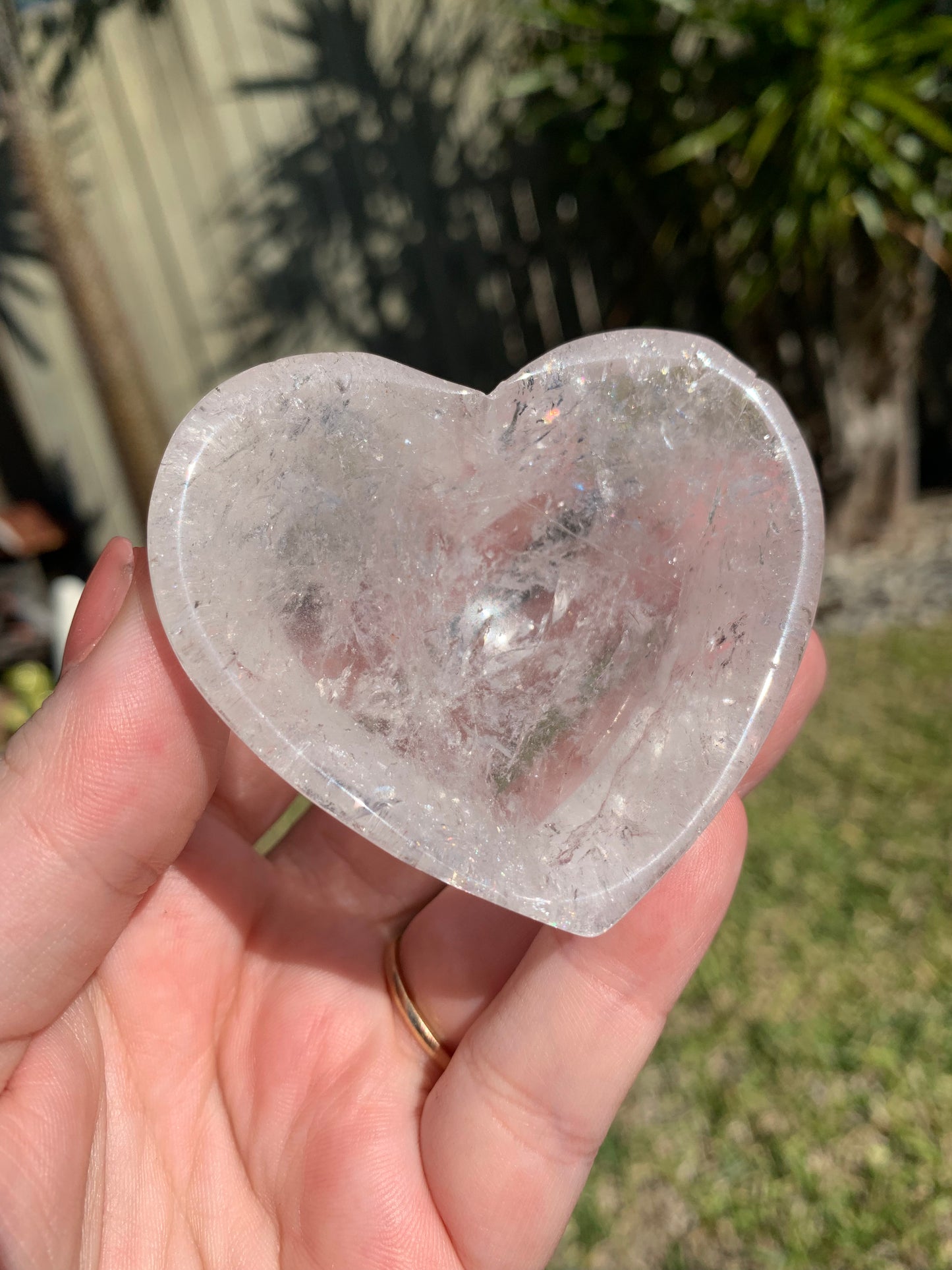 Clear Quartz Heart Bowl