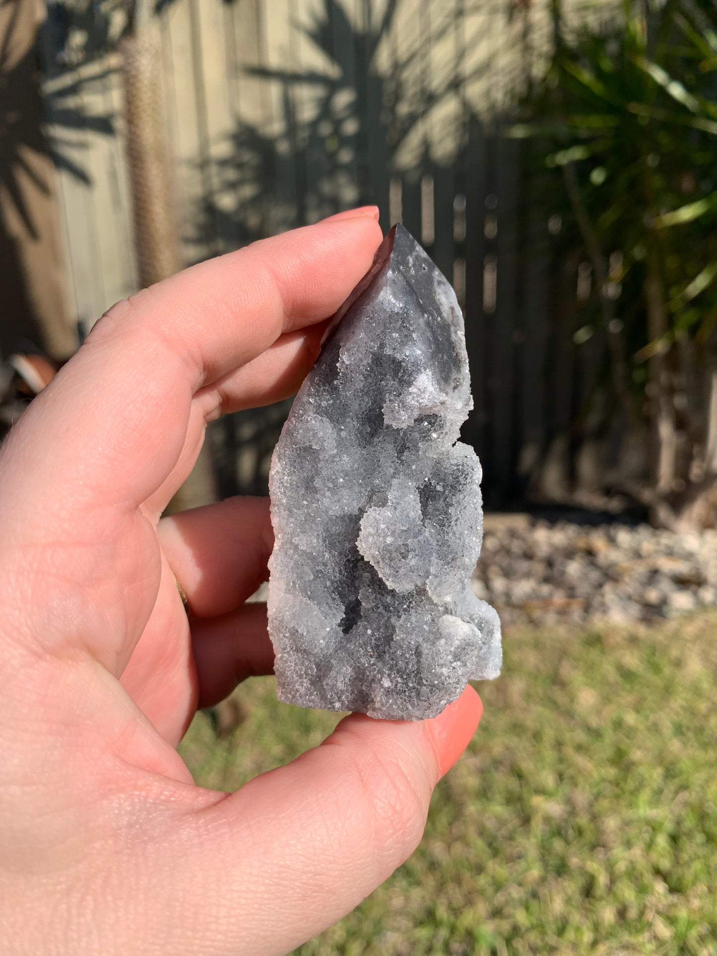 Druzy Chalcedony Tower