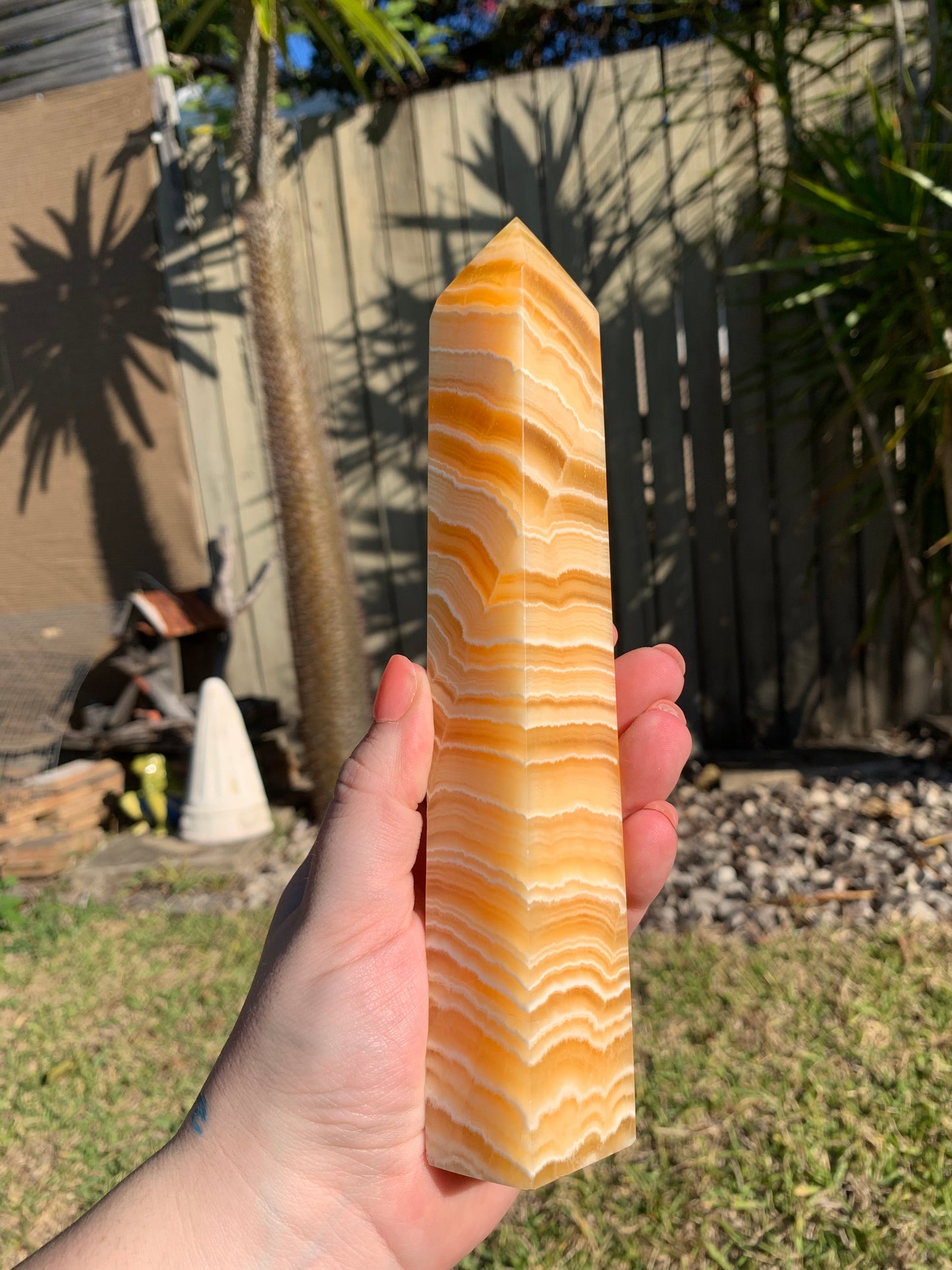 Orange Calcite Tower