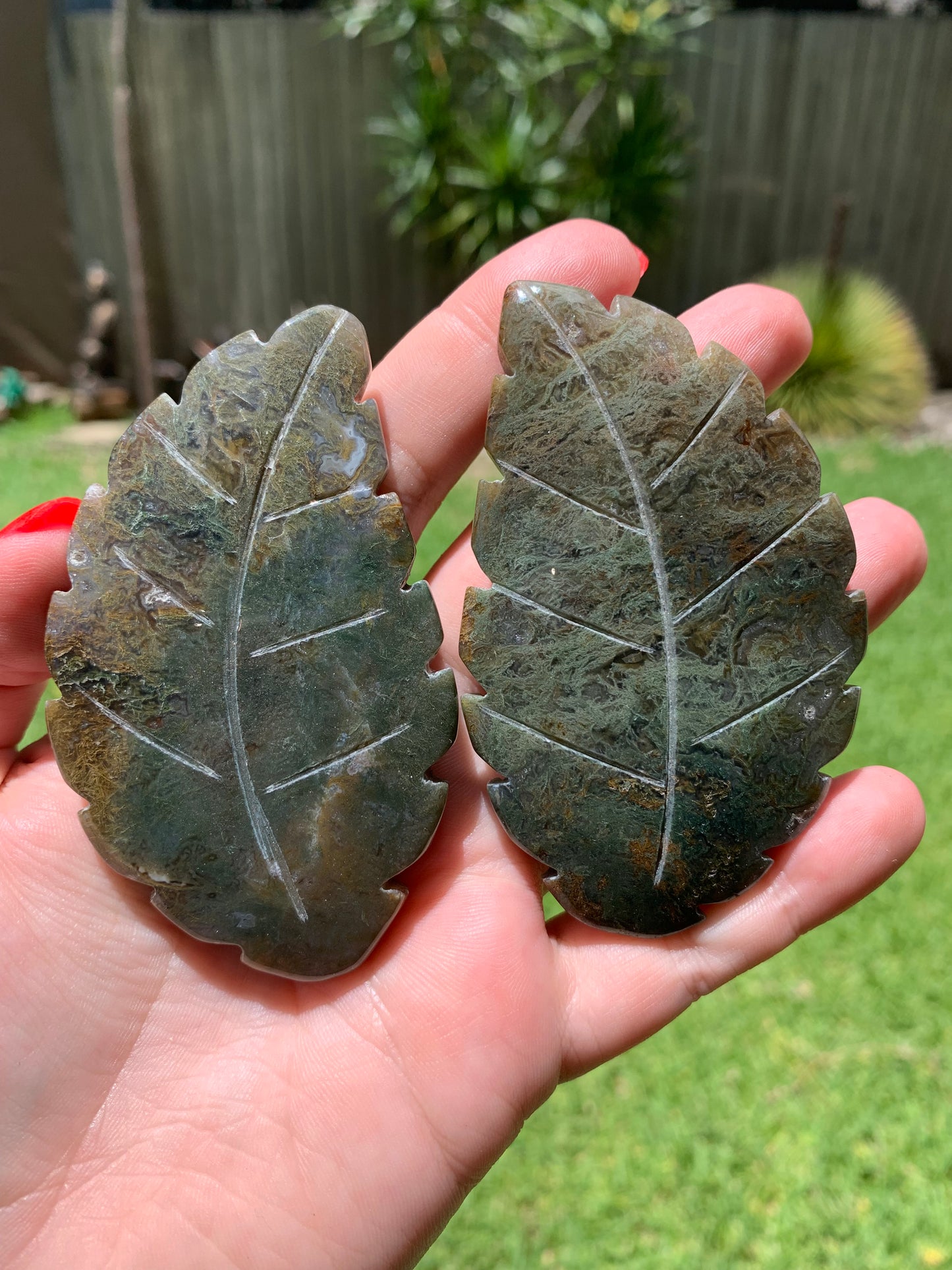 Moss Agate Leaf