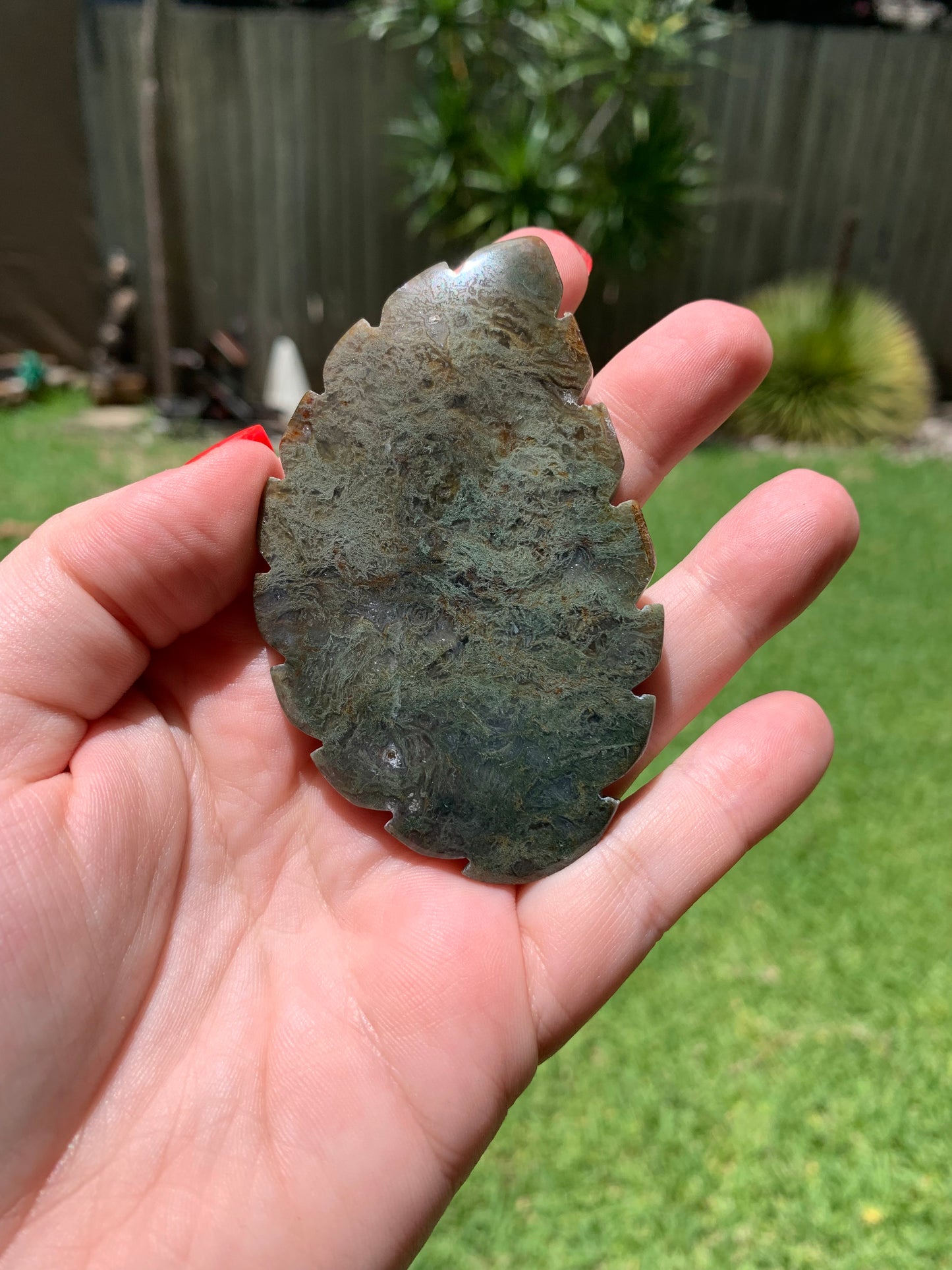 Moss Agate Leaf