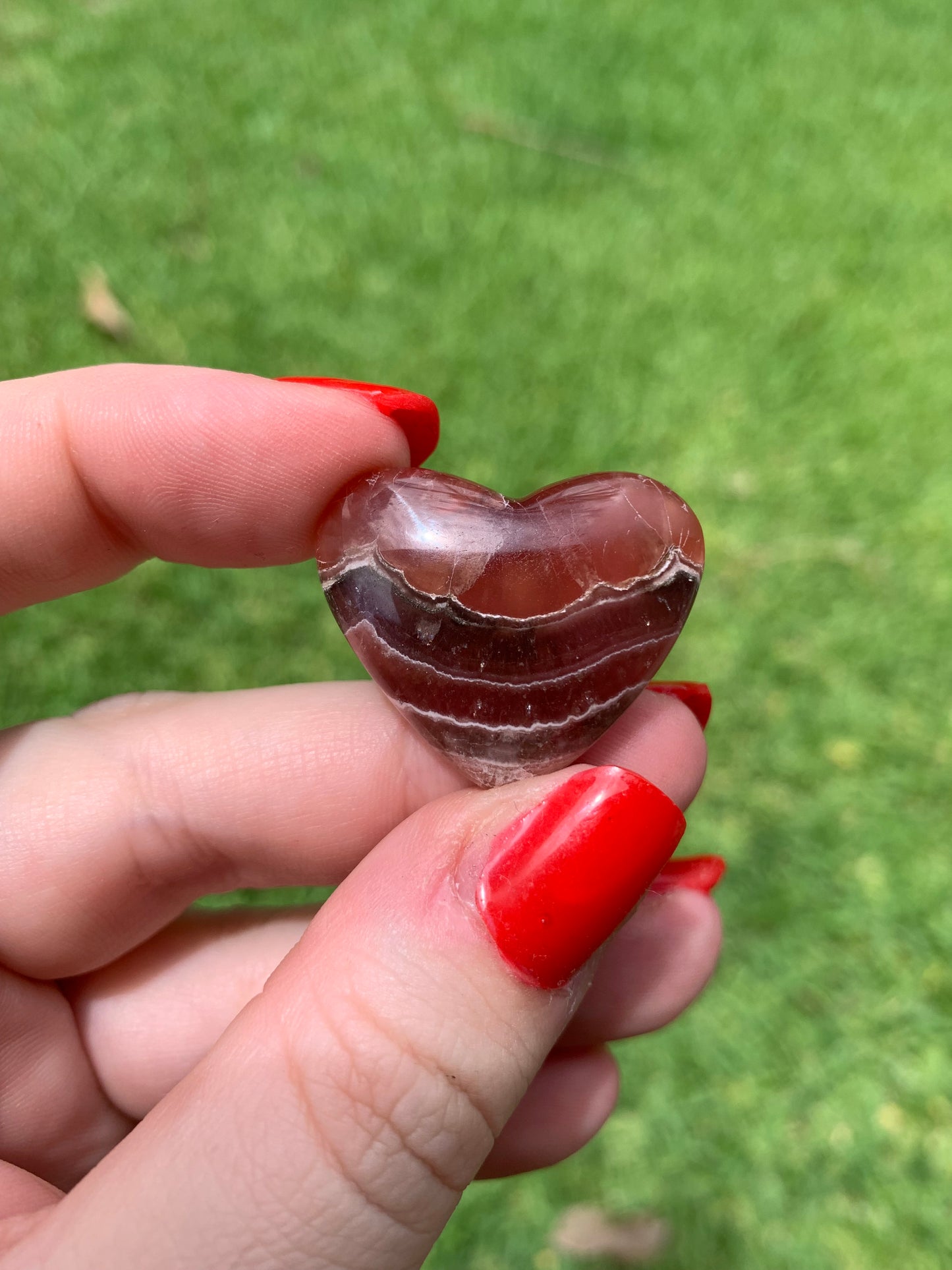 Gel Rhodochrosite Heart #2