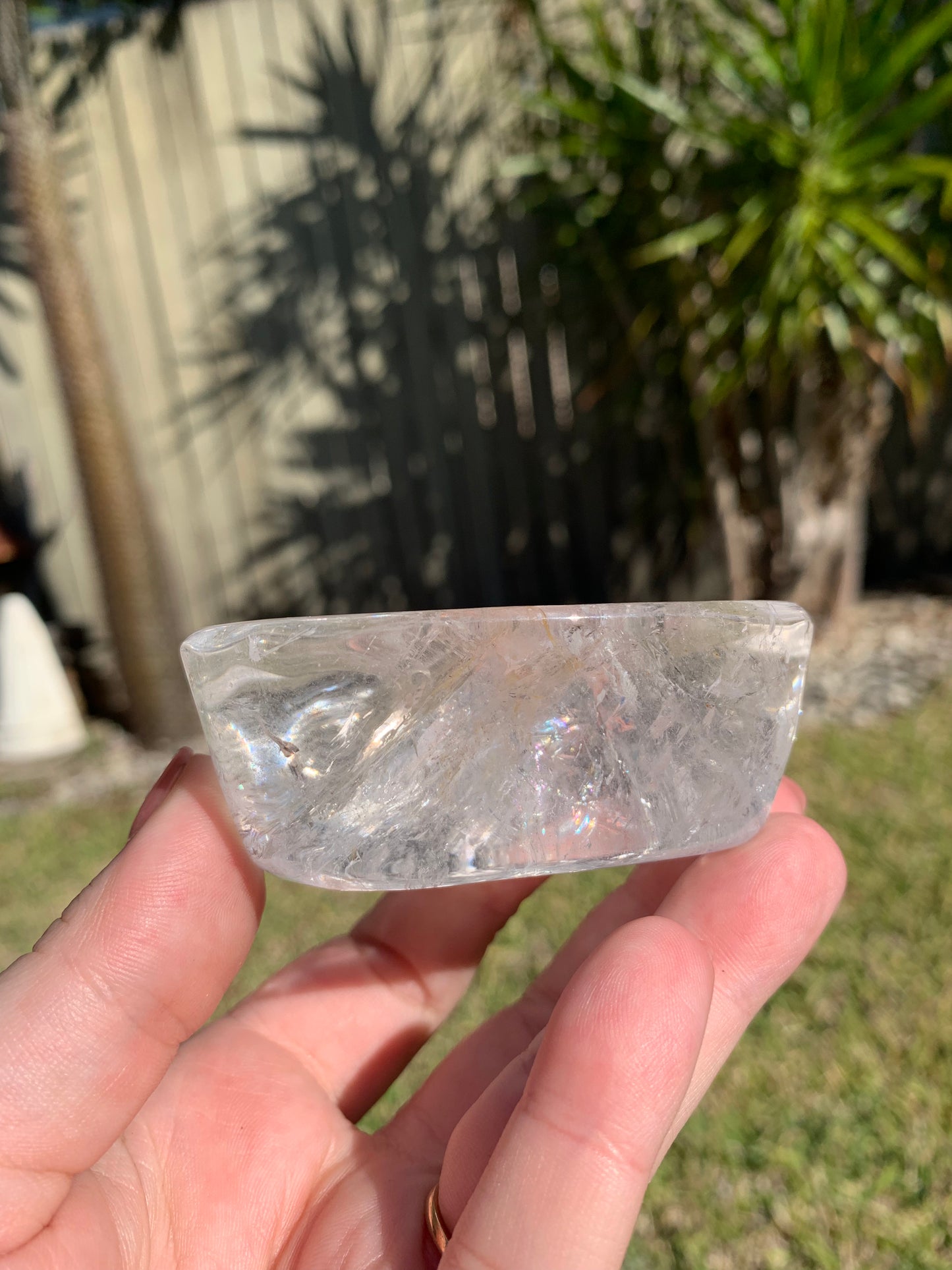 Clear Quartz Rectangle Bowl