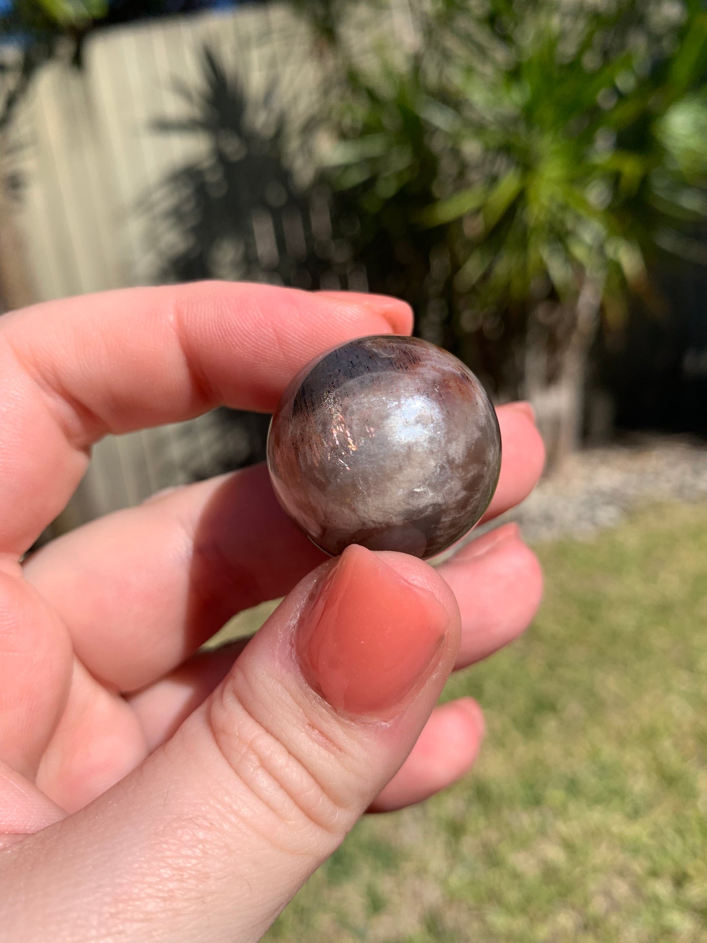 Mini Moonstone/Sunstone Sphere