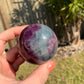 Watermelon Fluorite Sphere