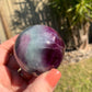 Watermelon Fluorite Sphere