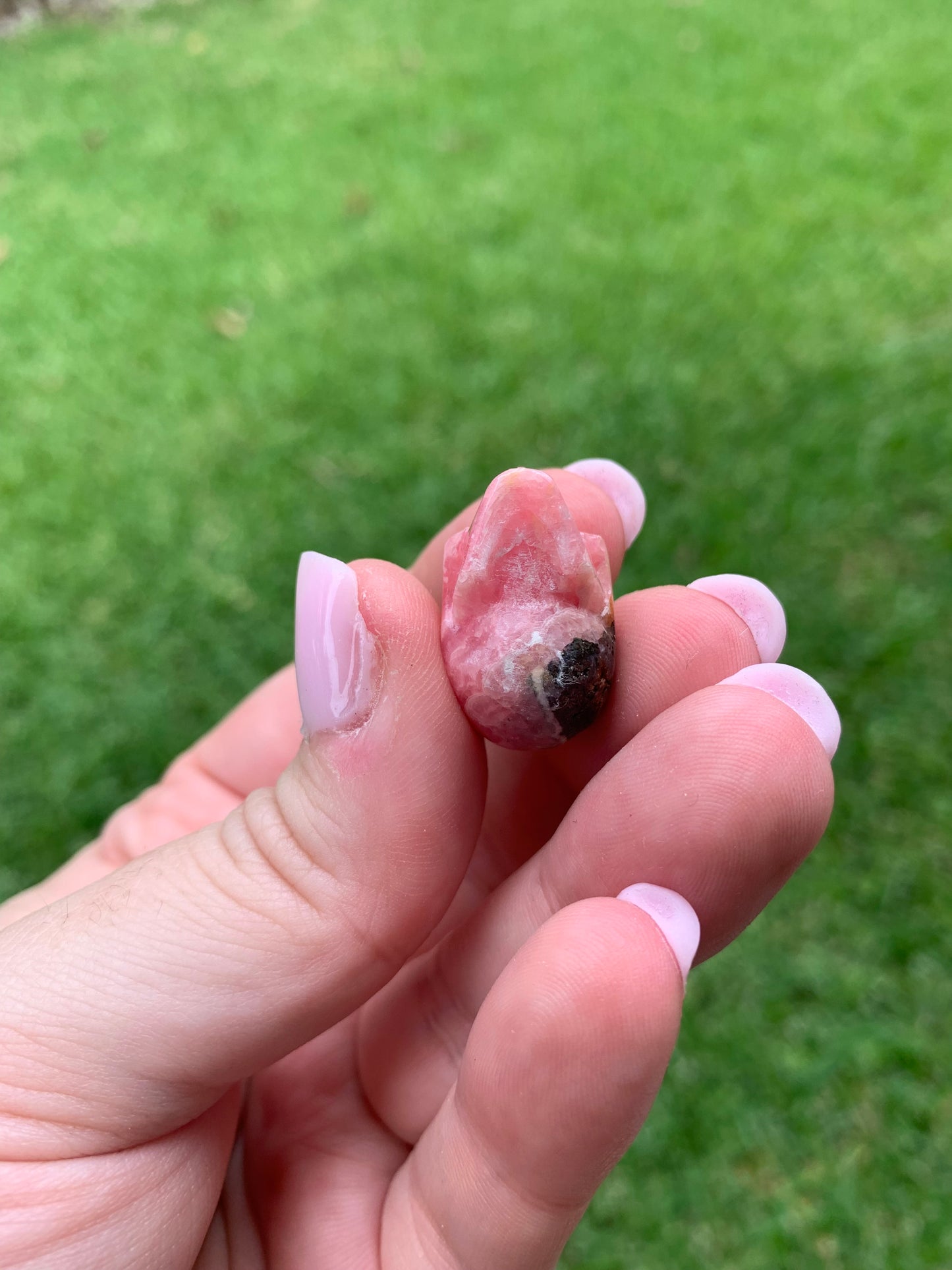 Rhodochrosite Skull