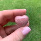 Rhodochrosite Heart