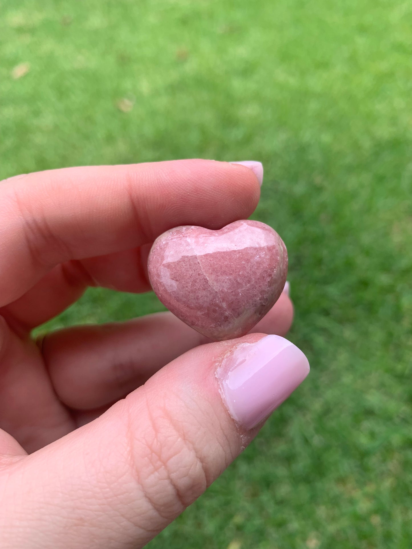 Rhodochrosite Heart