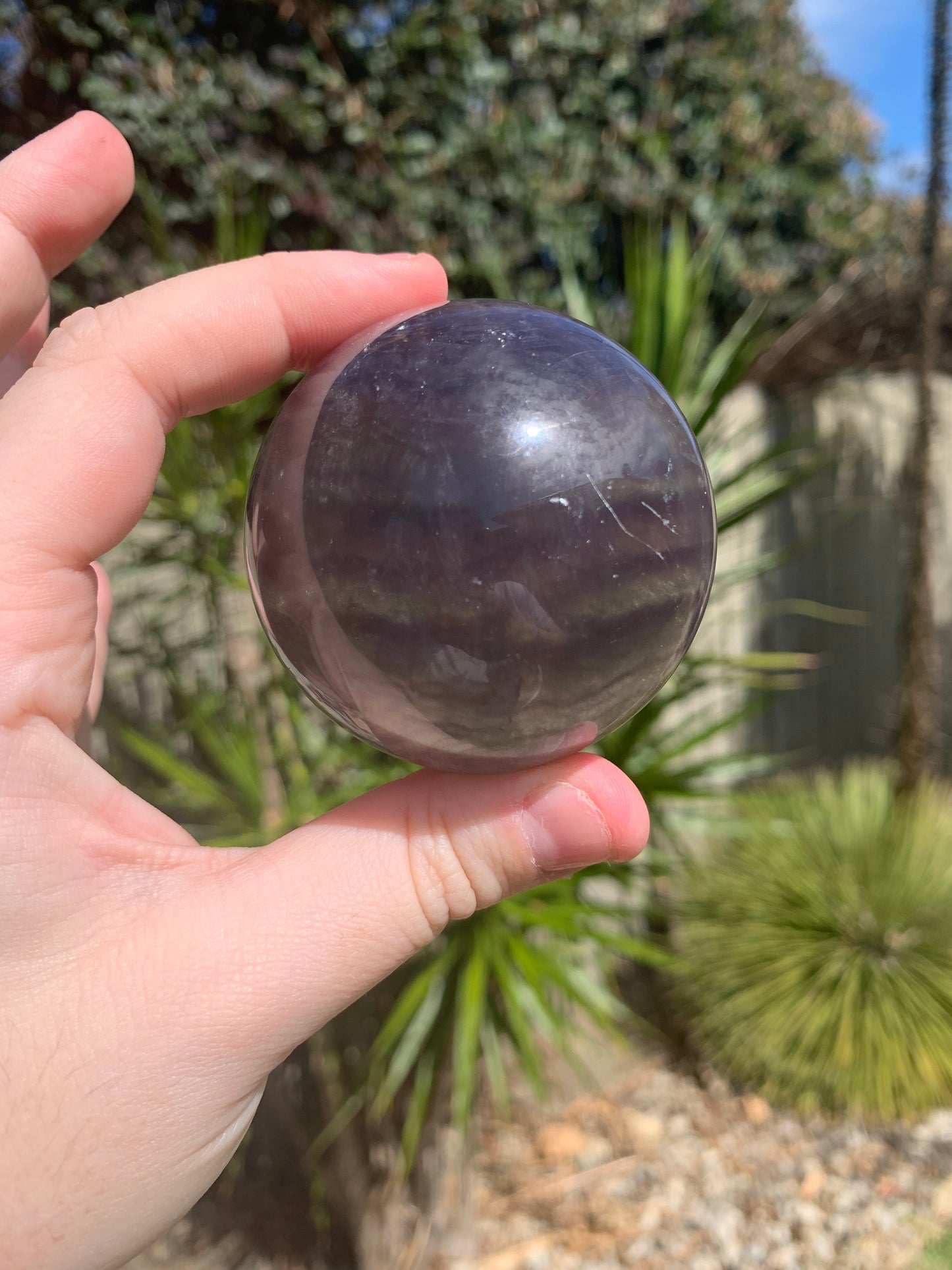 Fluorite with Mica Sphere