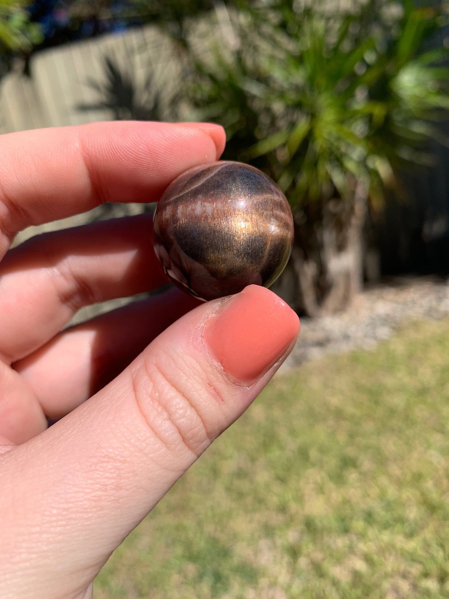 Mini Moonstone/Sunstone Sphere