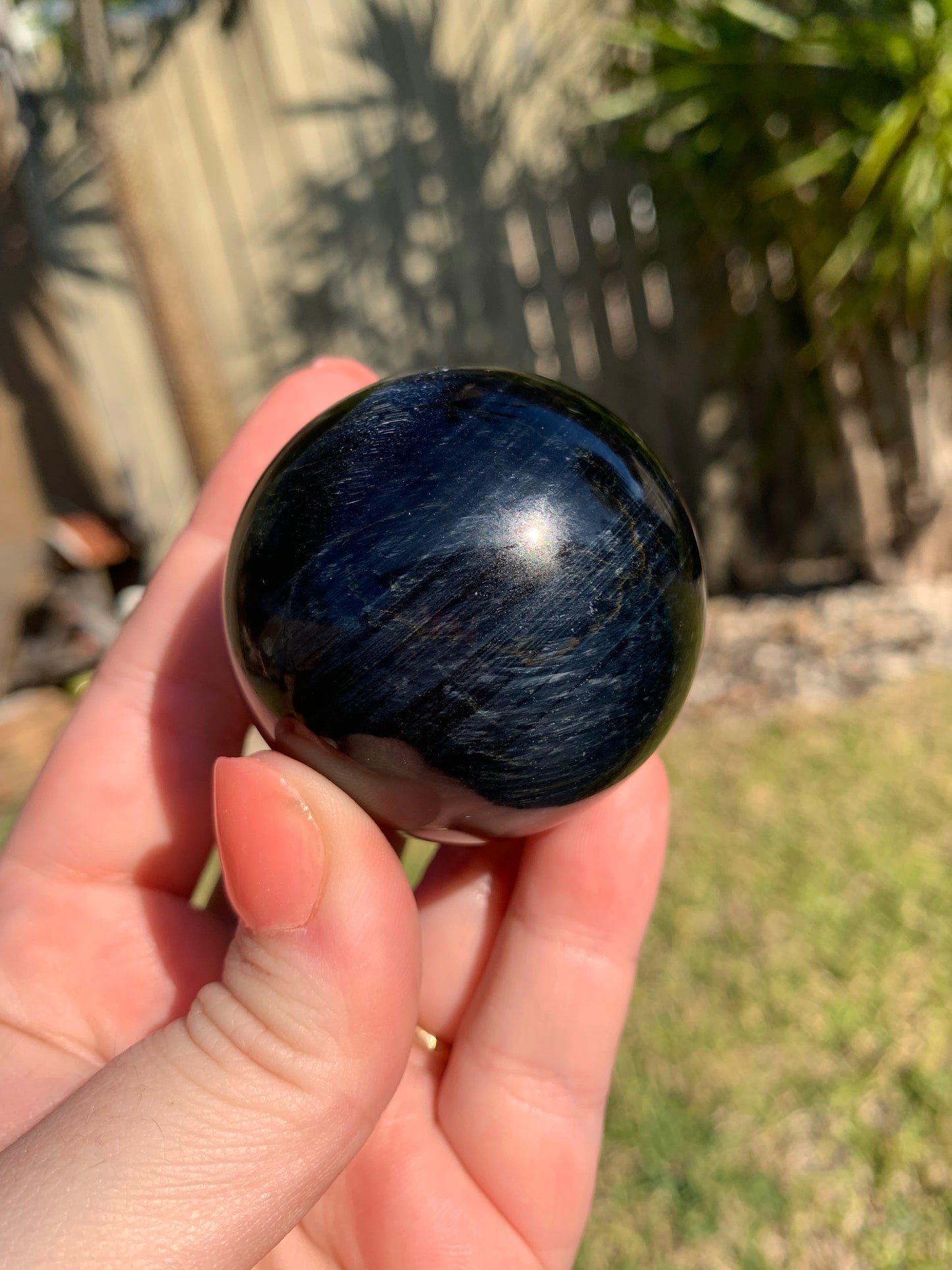 Blue Tigers eye Sphere