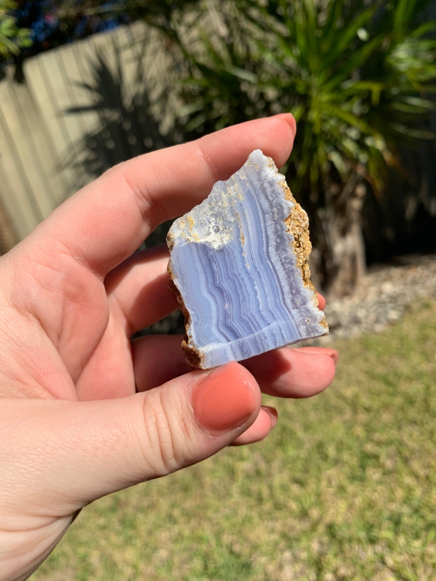 Blue Lace Agate Slab