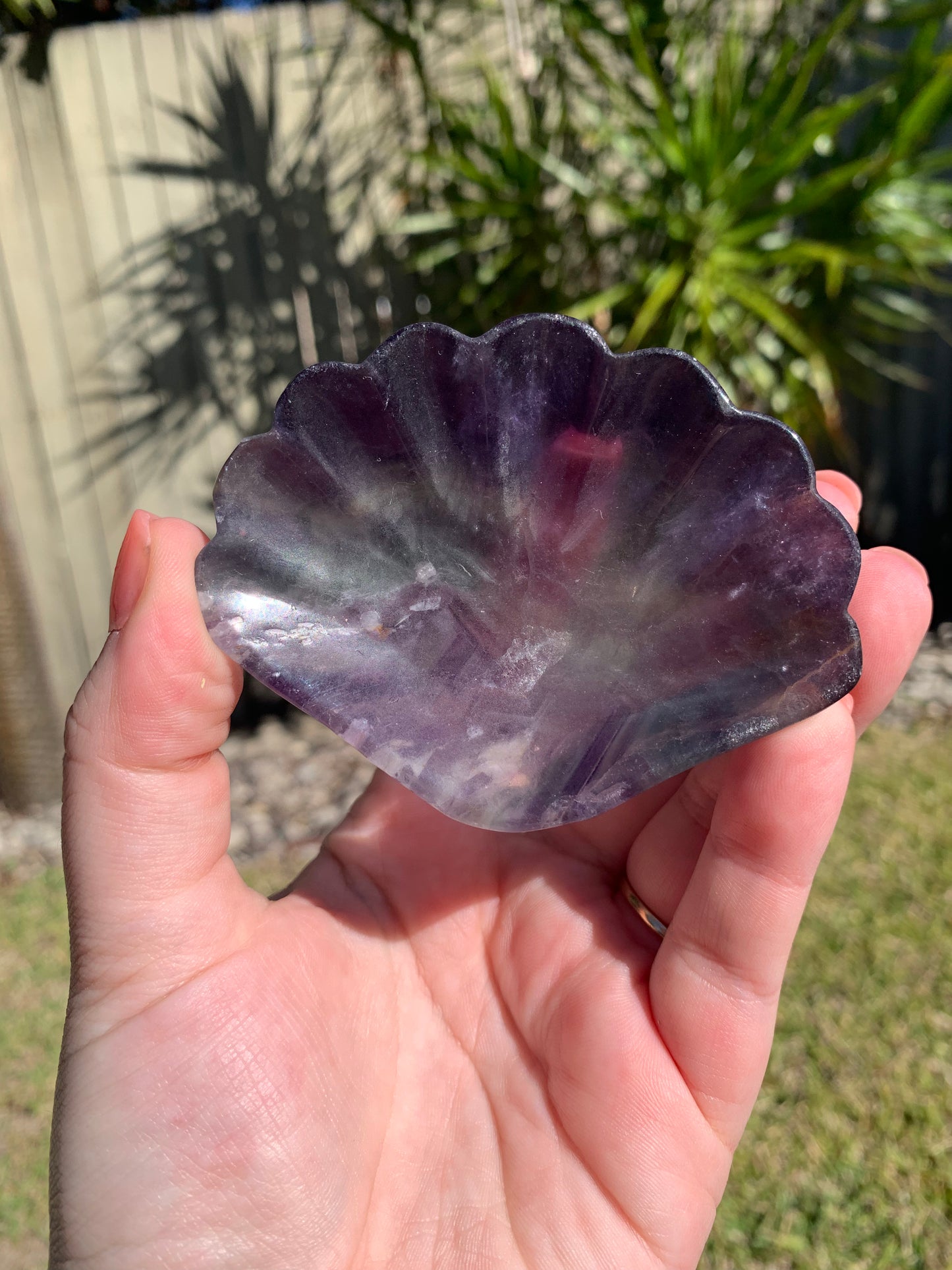 Fluorite Shell Bowl