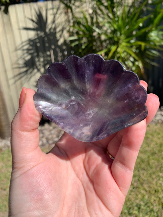 Fluorite Shell Bowl