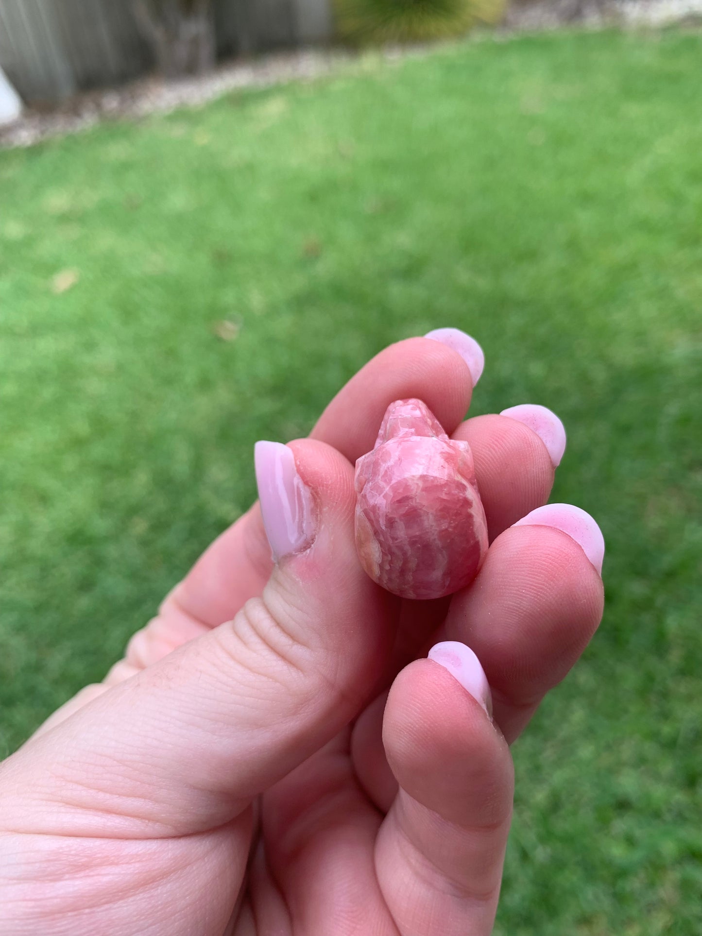 Rhodochrosite Skull