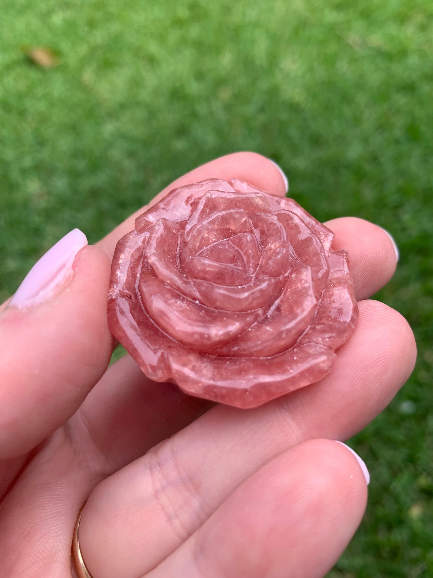 Gemmy Rhodochrosite Rose