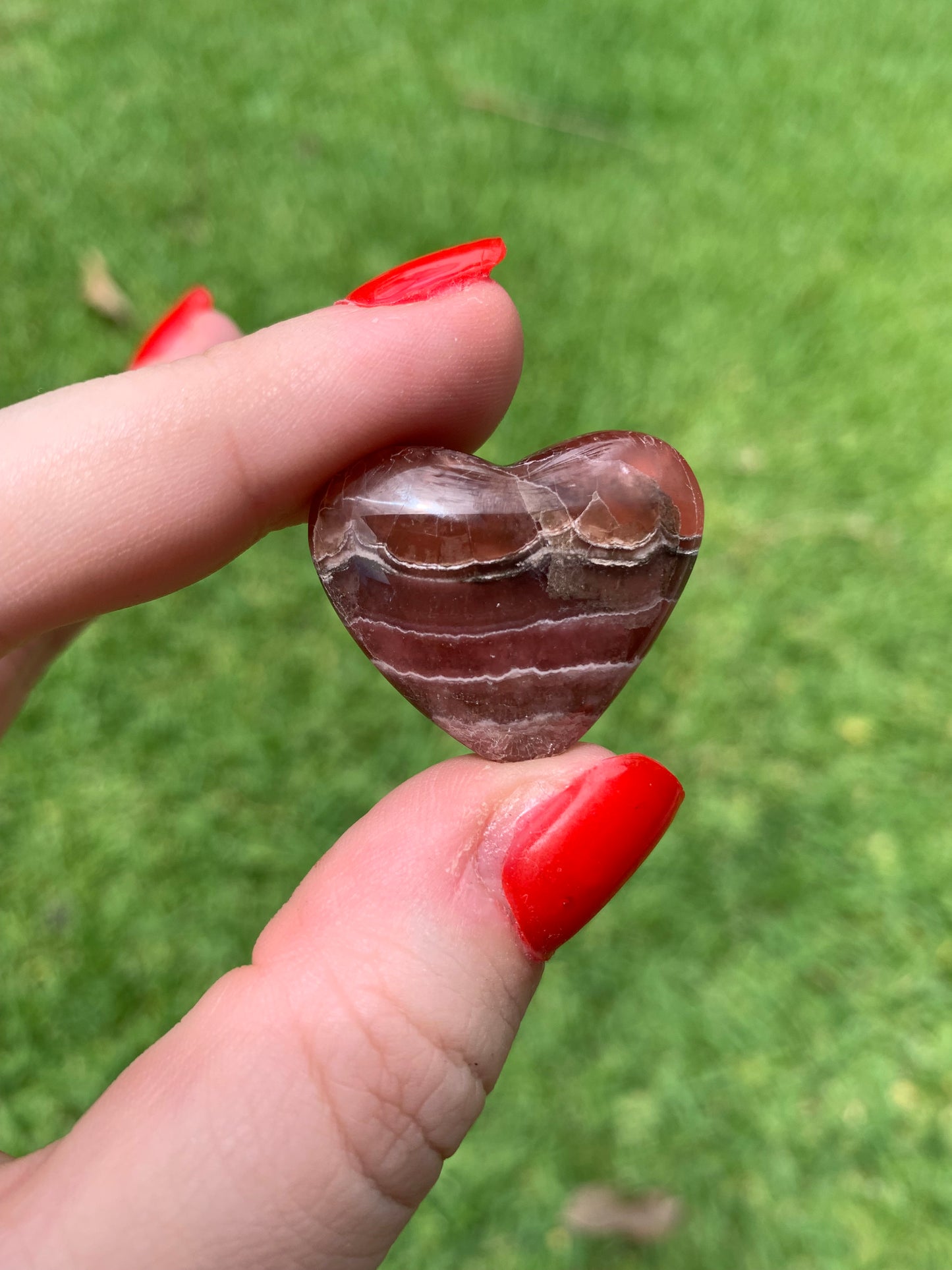 Gel Rhodochrosite Heart #2