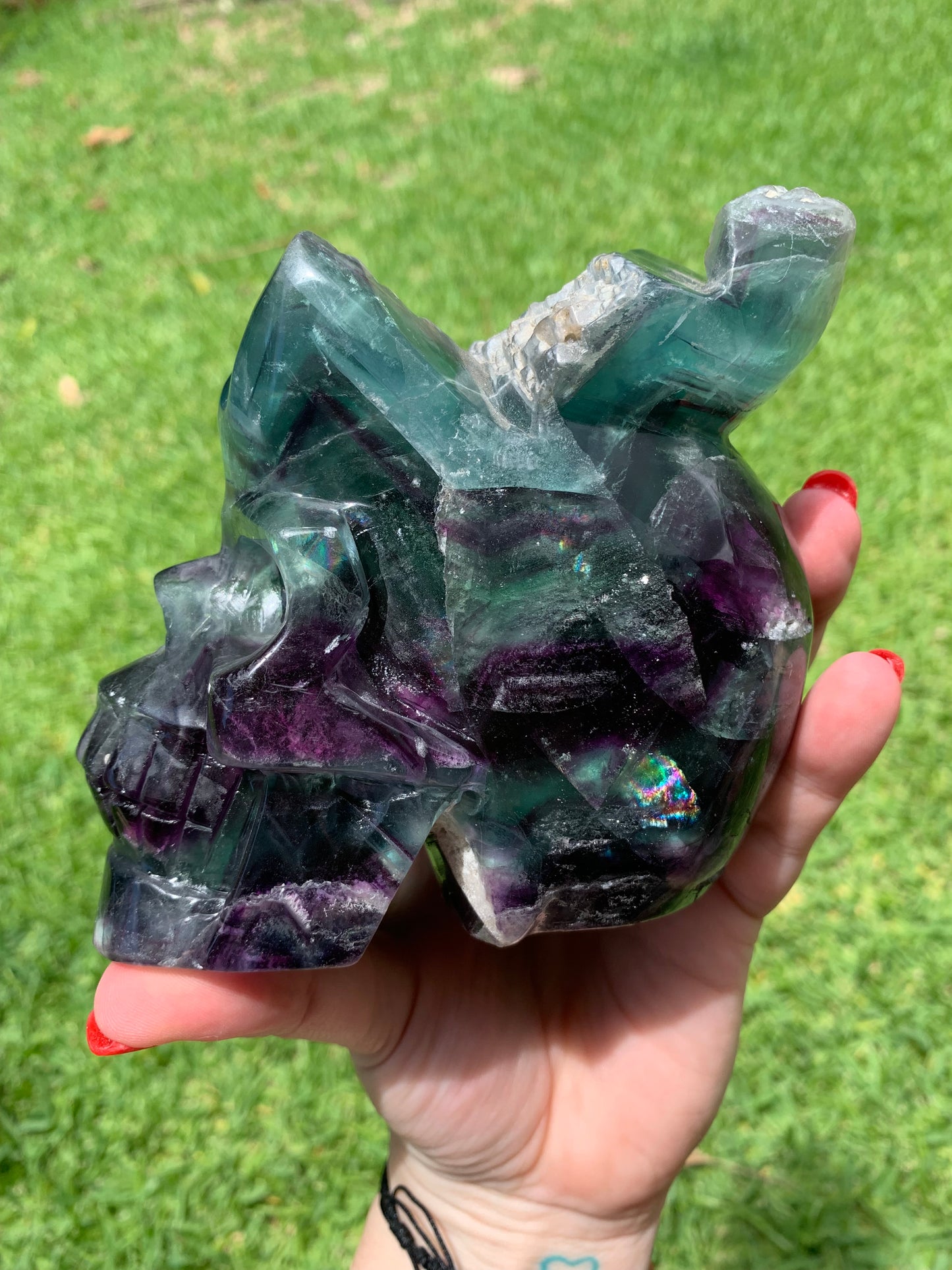 Fluorite Skull