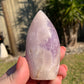 Amethyst and Flower Agate Freeform