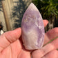 Amethyst and Flower Agate Freeform