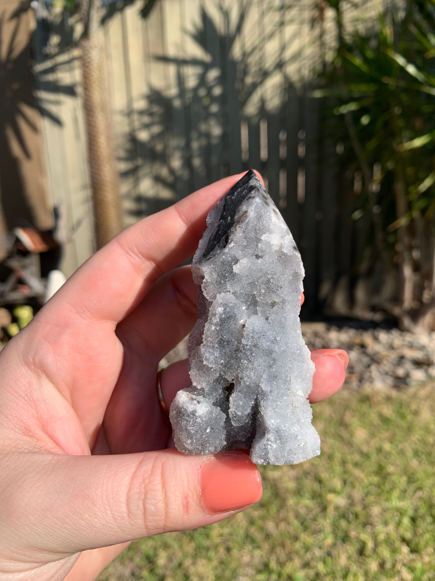 Druzy Chalcedony Tower