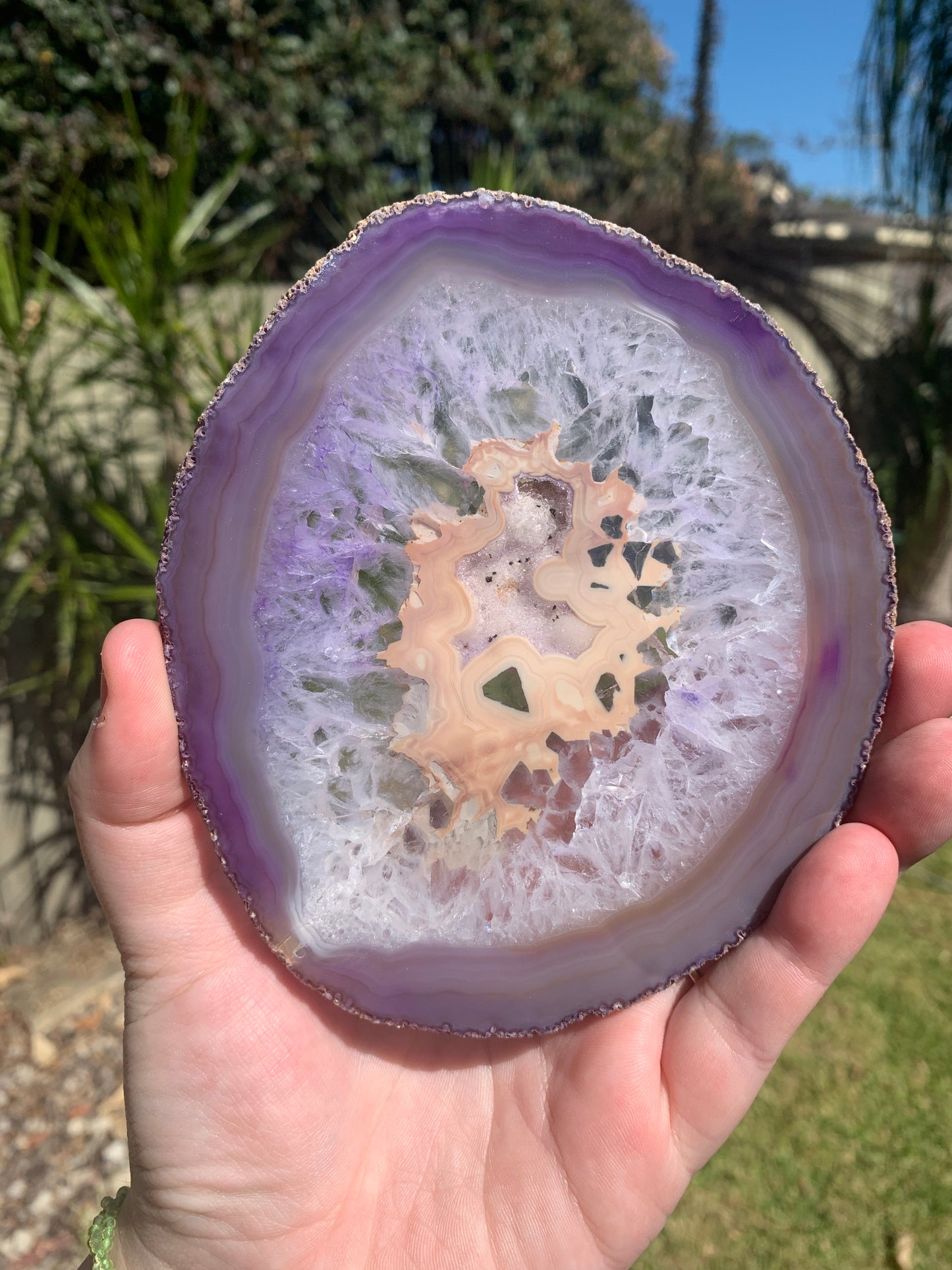 Dyed Agate Slice