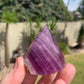 Half Polished Fluorite Point