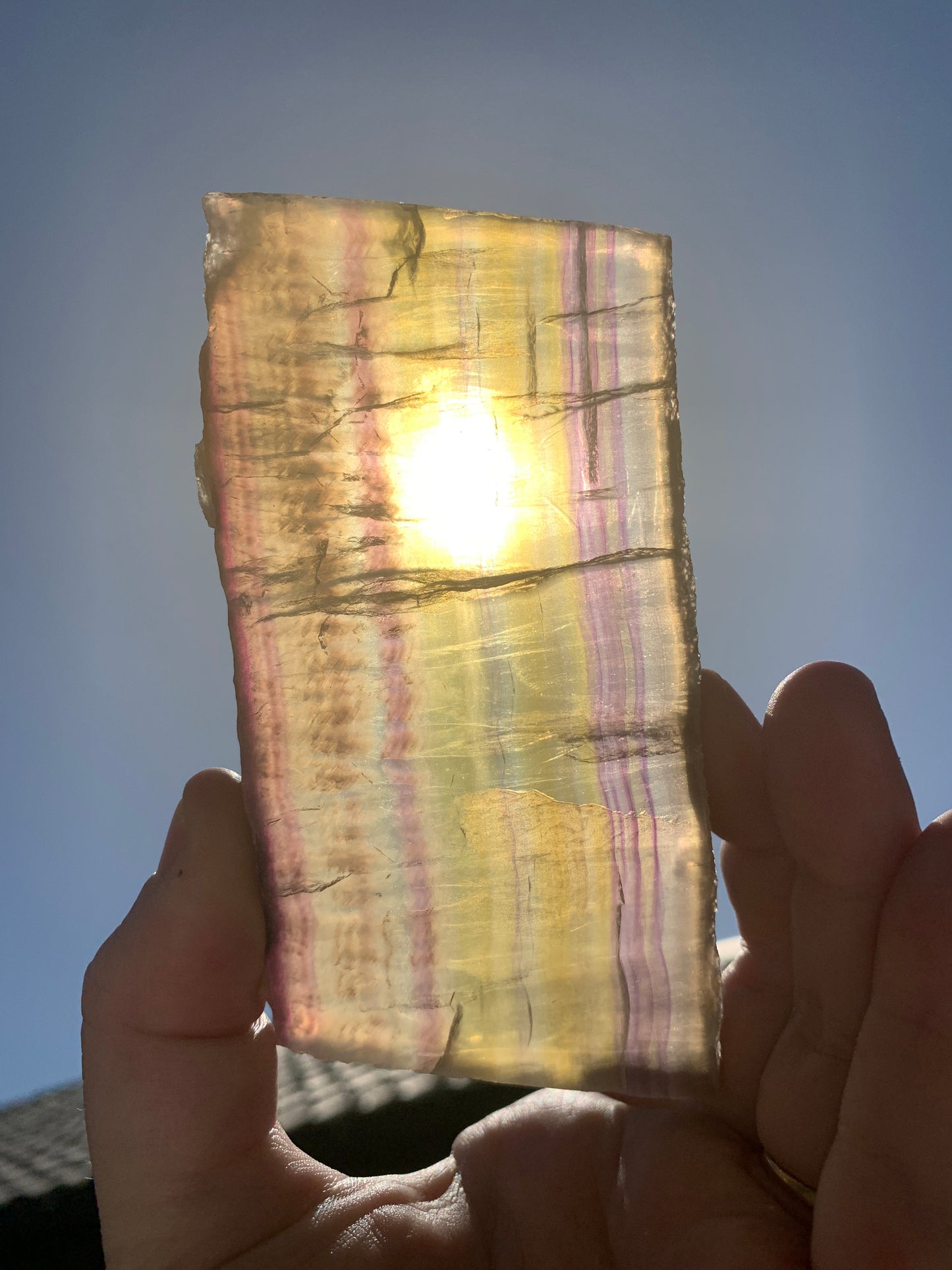 Yellow Fluorite Slab