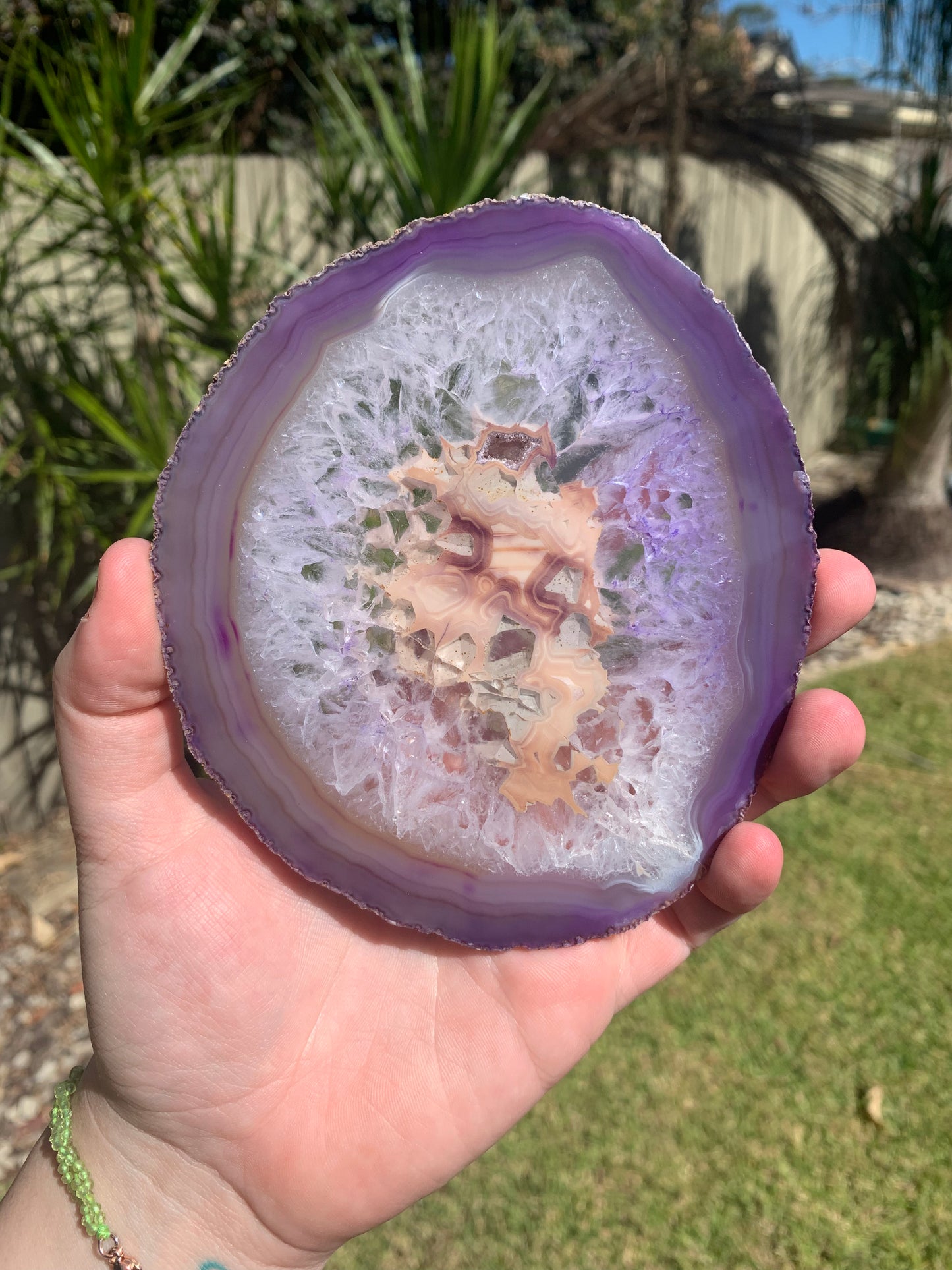 Dyed Agate Slice